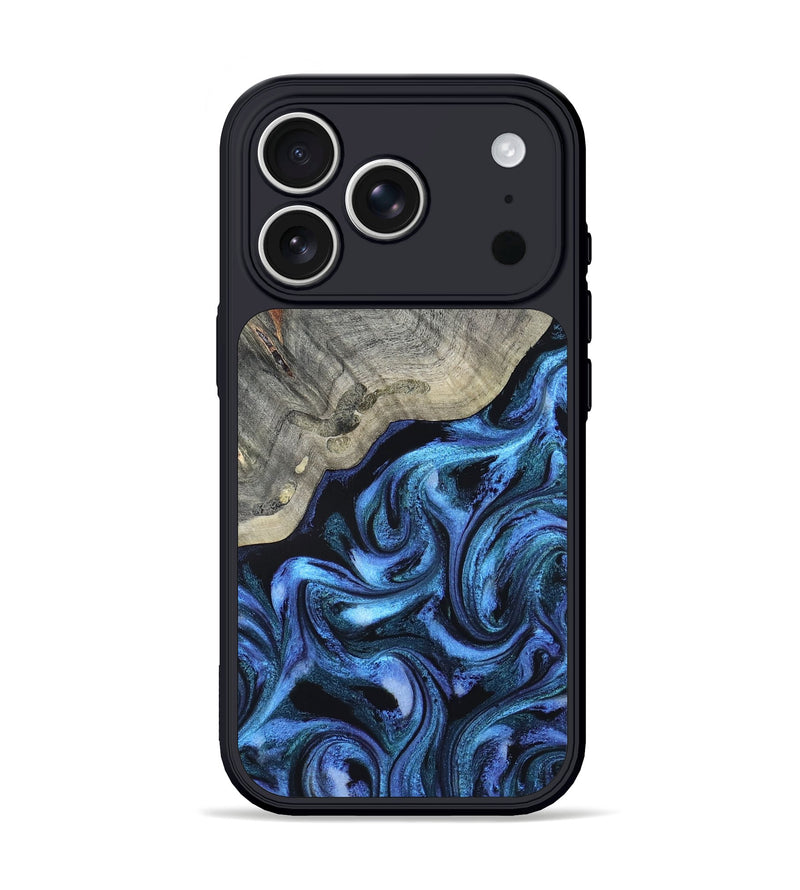 iPhone 17 Pro Wood Phone Case - Yehuda (Blue, 820163)