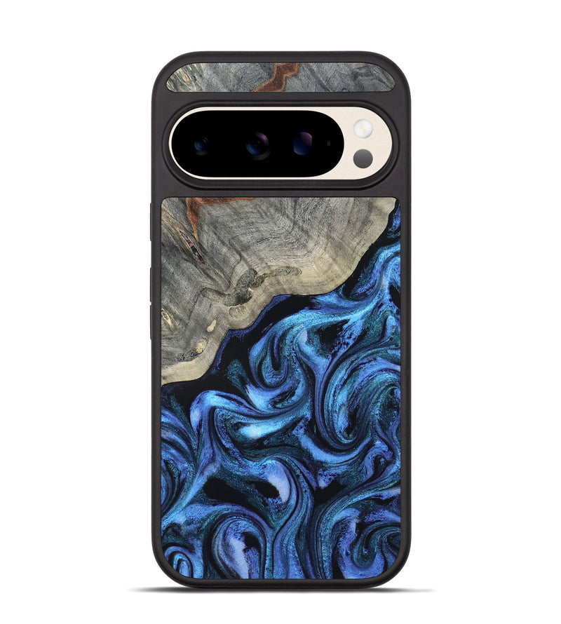 Pixel 10 Pro Wood Phone Case - Yehuda (Blue, 820163)