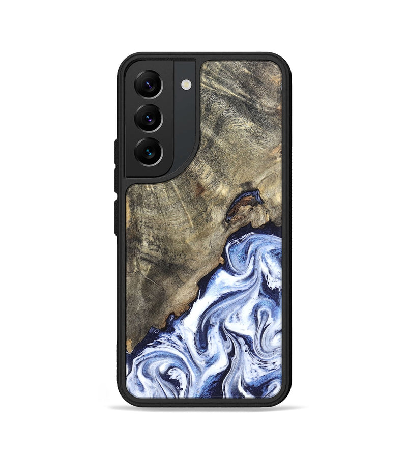 Galaxy S22 Wood Phone Case - Darci (Blue, 820165)