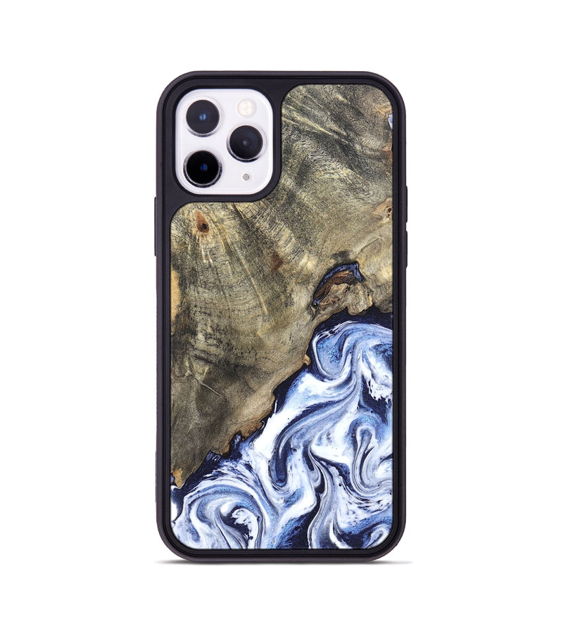 iPhone 11 Pro Wood Phone Case - Darci (Blue, 820165)