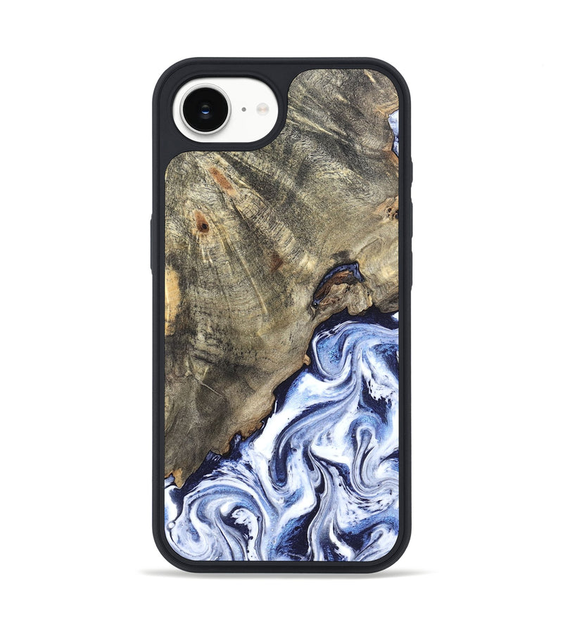 iPhone 16e Wood Phone Case - Darci (Blue, 820165)