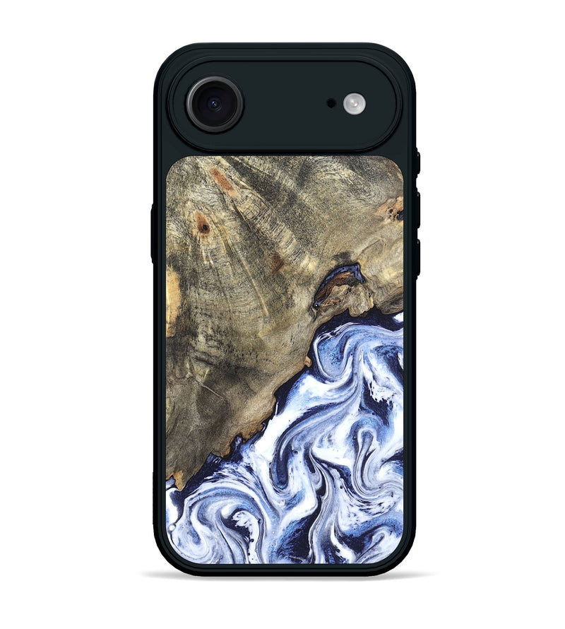 iPhone 17 Air Wood Phone Case - Darci (Blue, 820165)