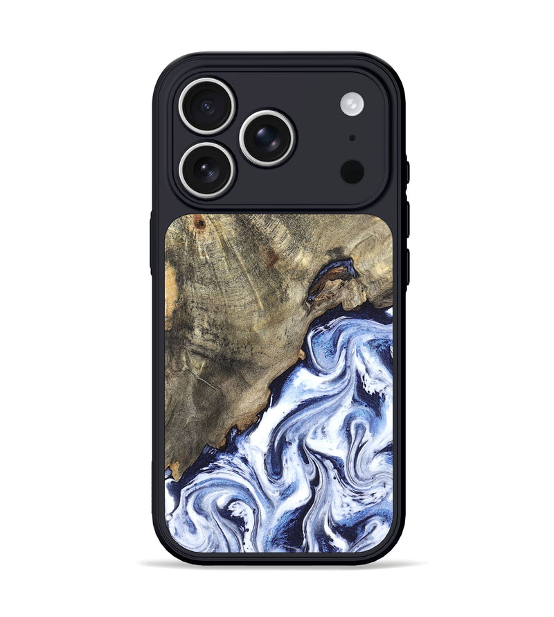iPhone 17 Pro Wood Phone Case - Darci (Blue, 820165)