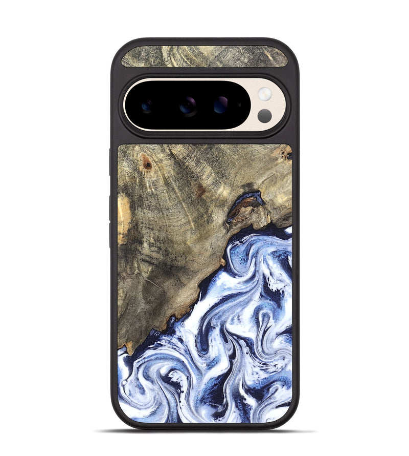 Pixel 10 Wood Phone Case - Darci (Blue, 820165)