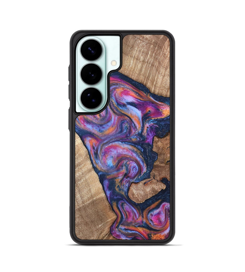 Galaxy S26 Wood Phone Case - Mila (Blue, 820167)