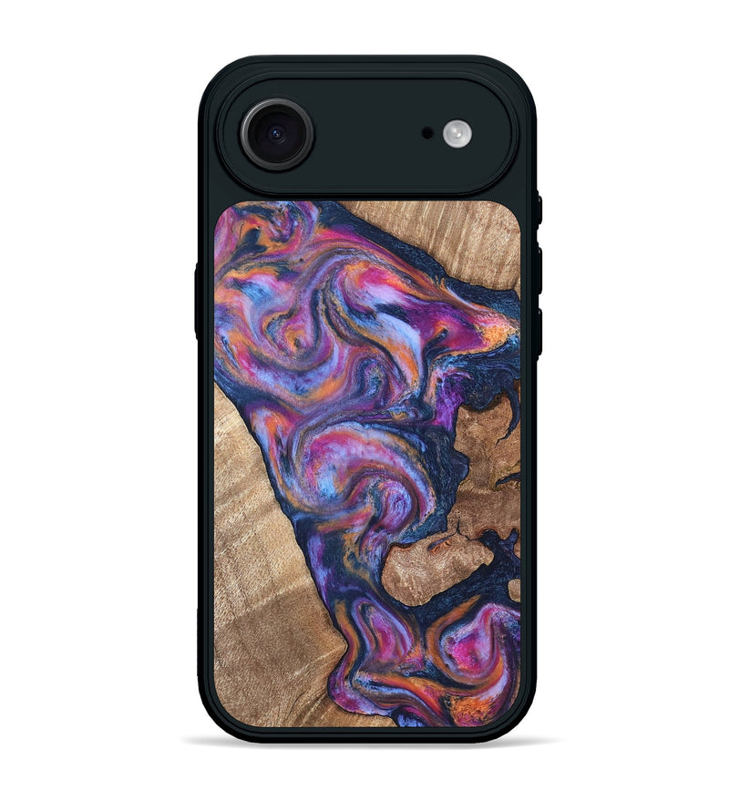 iPhone 17 Air Wood Phone Case - Mila (Blue, 820167)