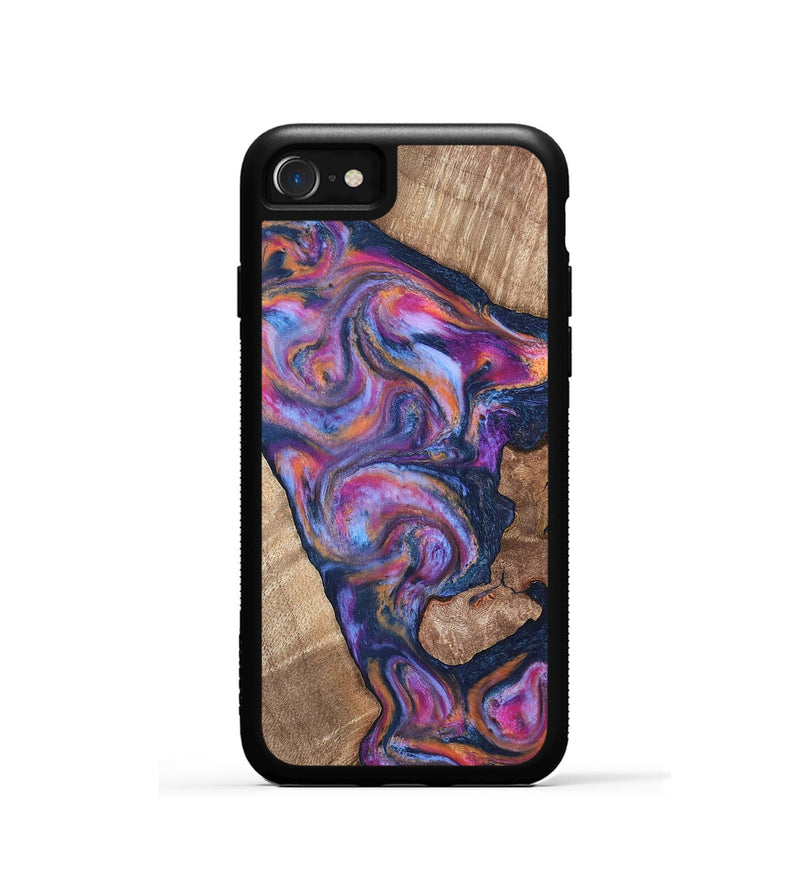 iPhone SE Wood Phone Case - Mila (Blue, 820167)
