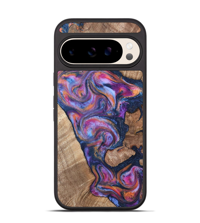 Pixel 10 Wood Phone Case - Mila (Blue, 820167)