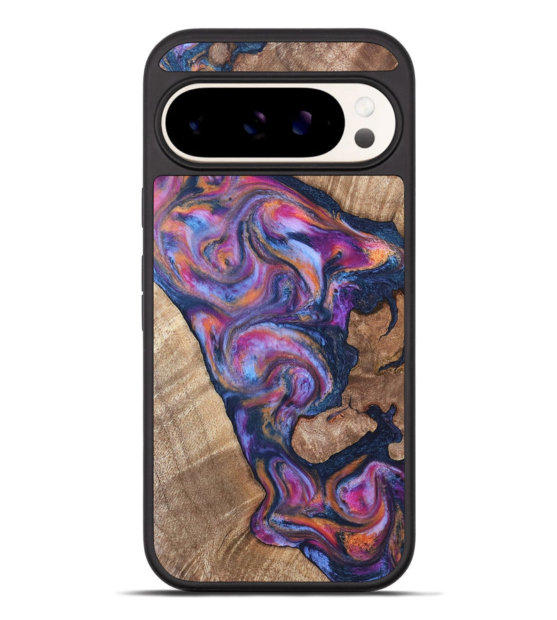 Pixel 10 Pro XL Wood Phone Case - Mila (Blue, 820167)