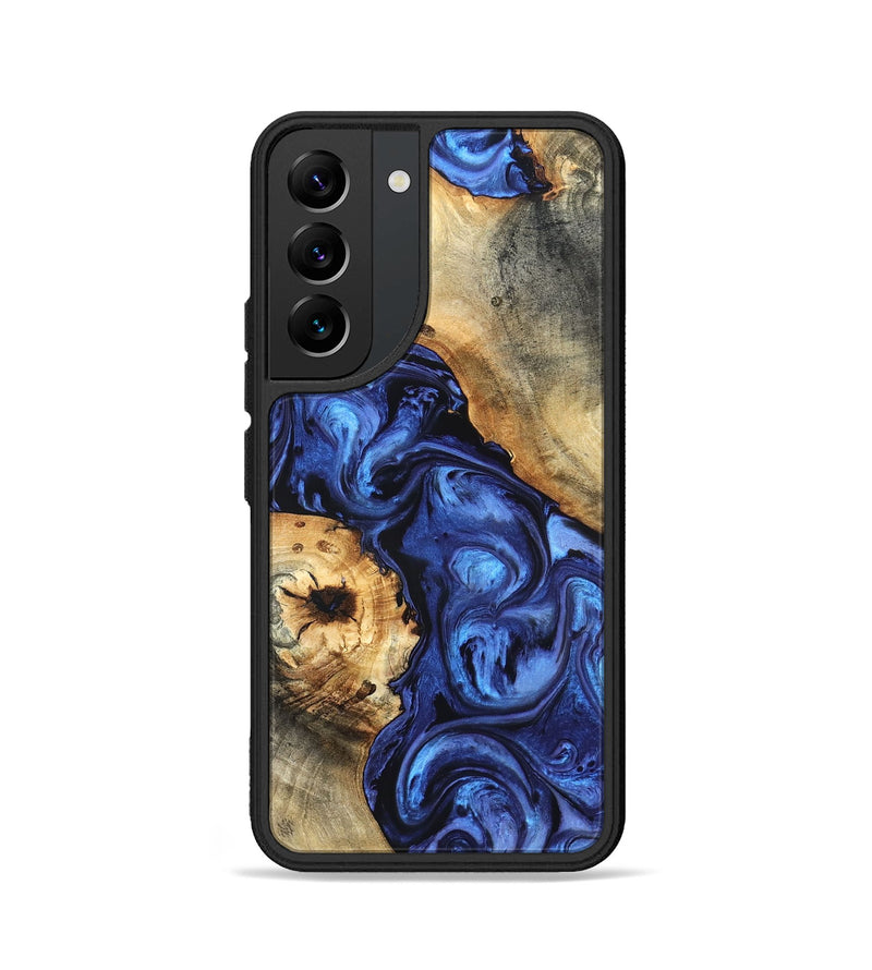 Galaxy S22 Wood Phone Case - Ward (Blue, 820168)