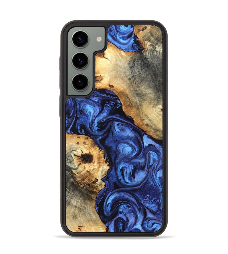 Galaxy S23 Plus Wood Phone Case - Ward (Blue, 820168)