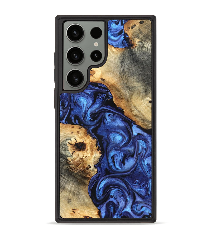 Galaxy S23 Ultra Wood Phone Case - Ward (Blue, 820168)