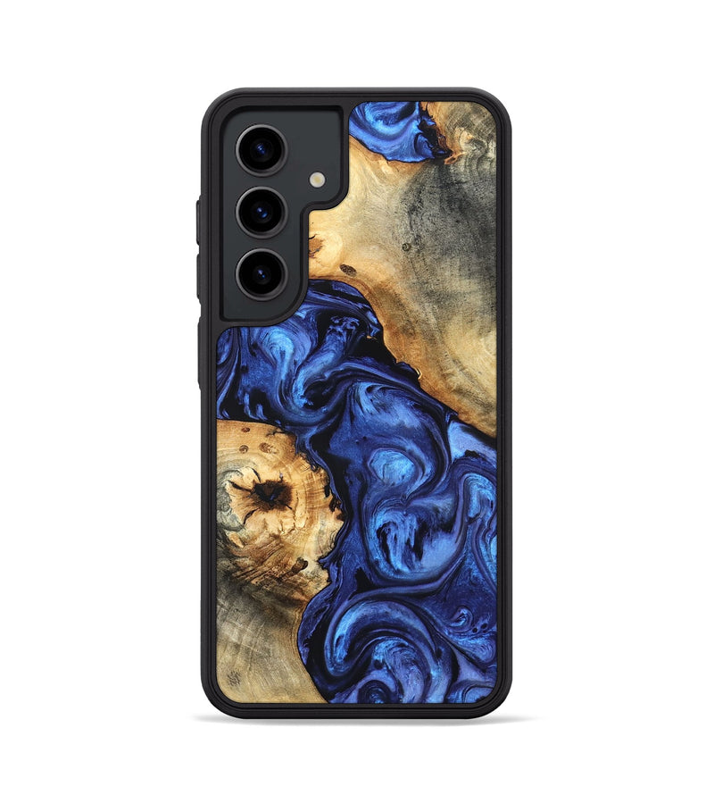 Galaxy S24 Wood Phone Case - Ward (Blue, 820168)
