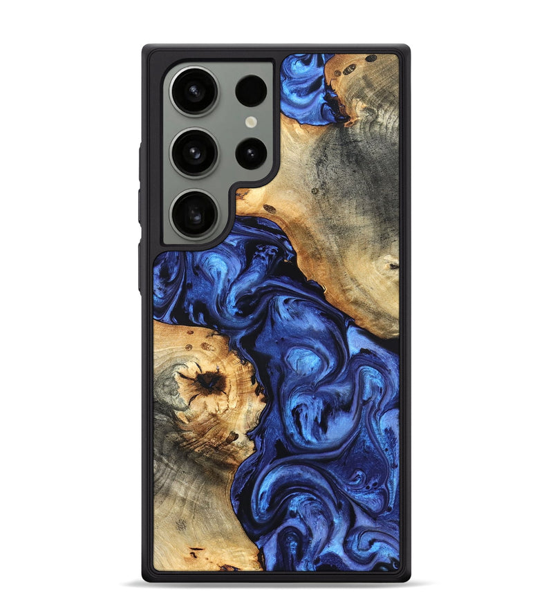 Galaxy S24 Ultra Wood Phone Case - Ward (Blue, 820168)