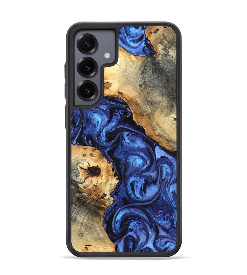 Galaxy S25 Plus Wood Phone Case - Ward (Blue, 820168)