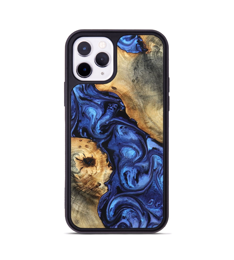 iPhone 11 Pro Wood Phone Case - Ward (Blue, 820168)
