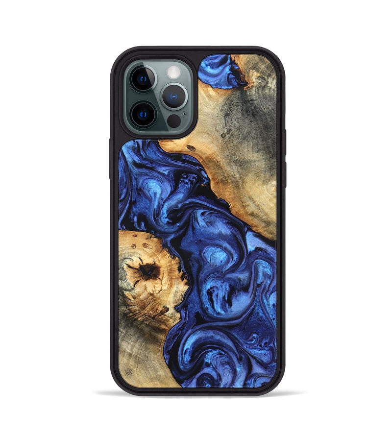 iPhone 12 Pro Wood Phone Case - Ward (Blue, 820168)