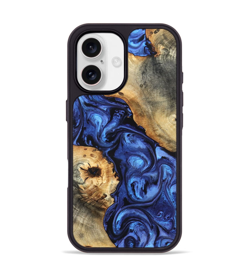 iPhone 17 Wood Phone Case - Ward (Blue, 820168)