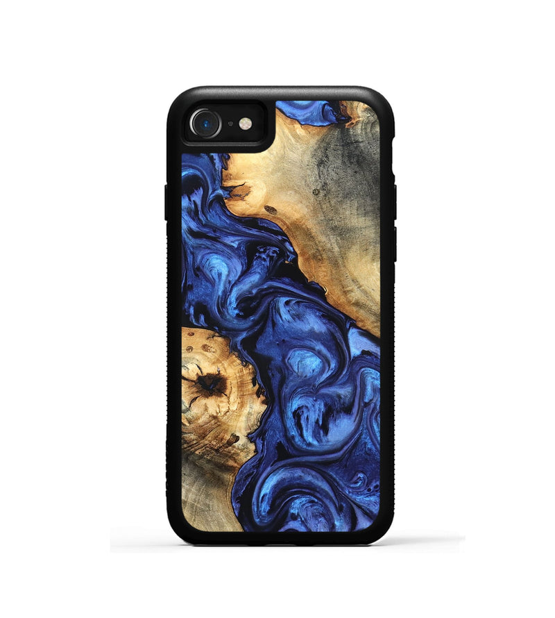 iPhone SE Wood Phone Case - Ward (Blue, 820168)
