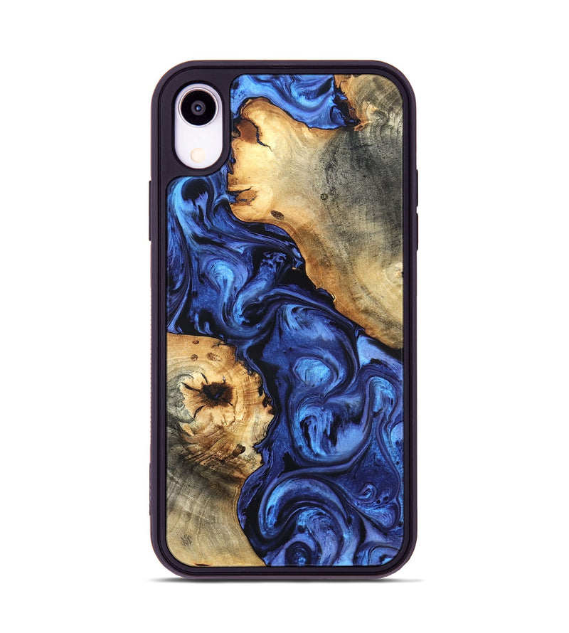 iPhone Xr Wood Phone Case - Ward (Blue, 820168)