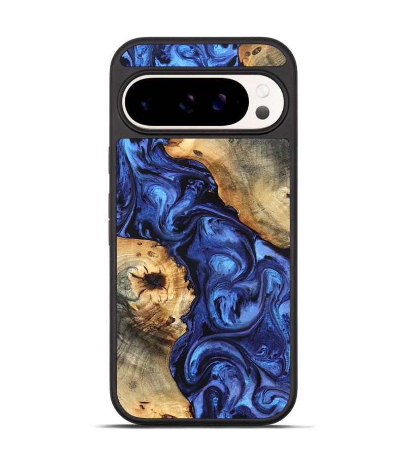 Pixel 9 Pro Wood Phone Case - Ward (Blue, 820168)