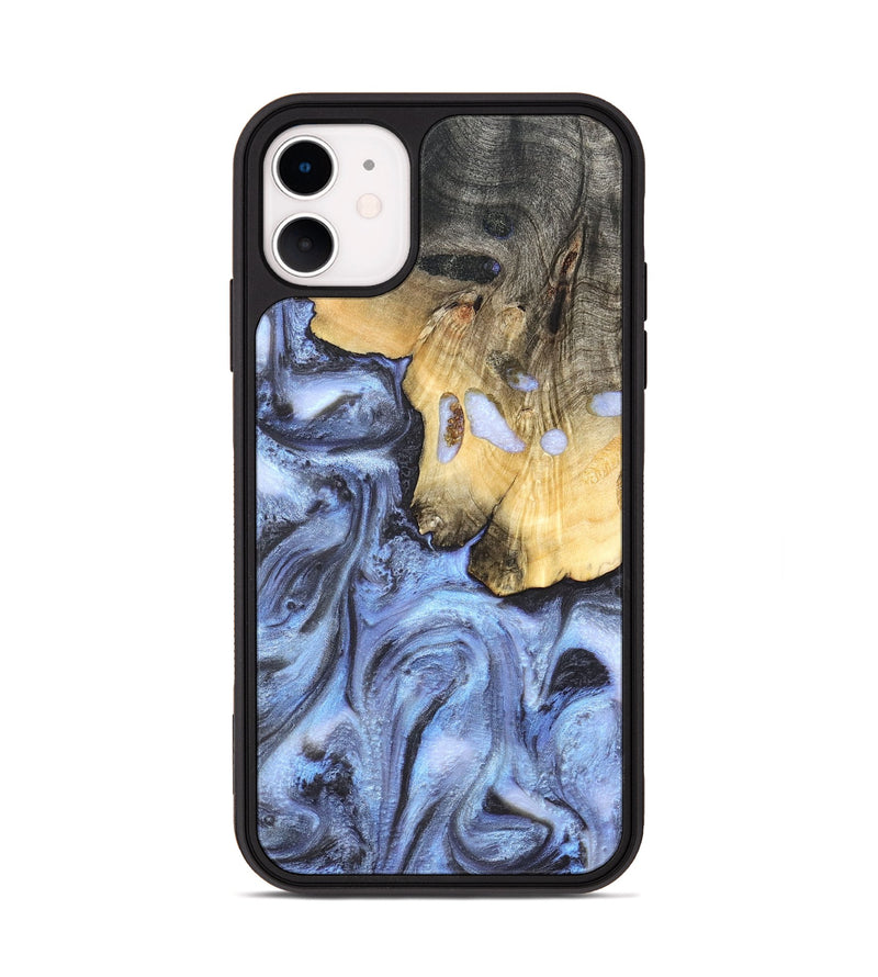 iPhone 11 Wood Phone Case - Ainsley (Blue, 820169)