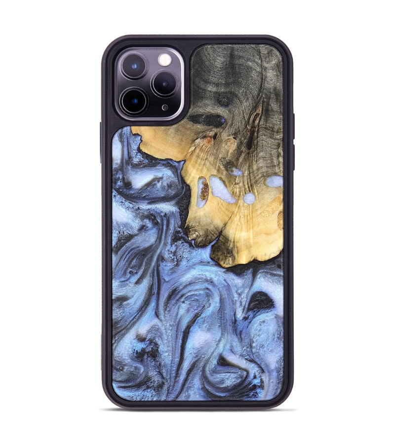iPhone 11 Pro Max Wood Phone Case - Ainsley (Blue, 820169)