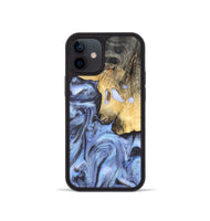 iPhone 12 mini Wood Phone Case - Ainsley (Blue, 820169)