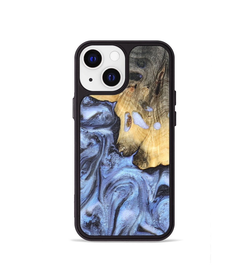 iPhone 13 mini Wood Phone Case - Ainsley (Blue, 820169)