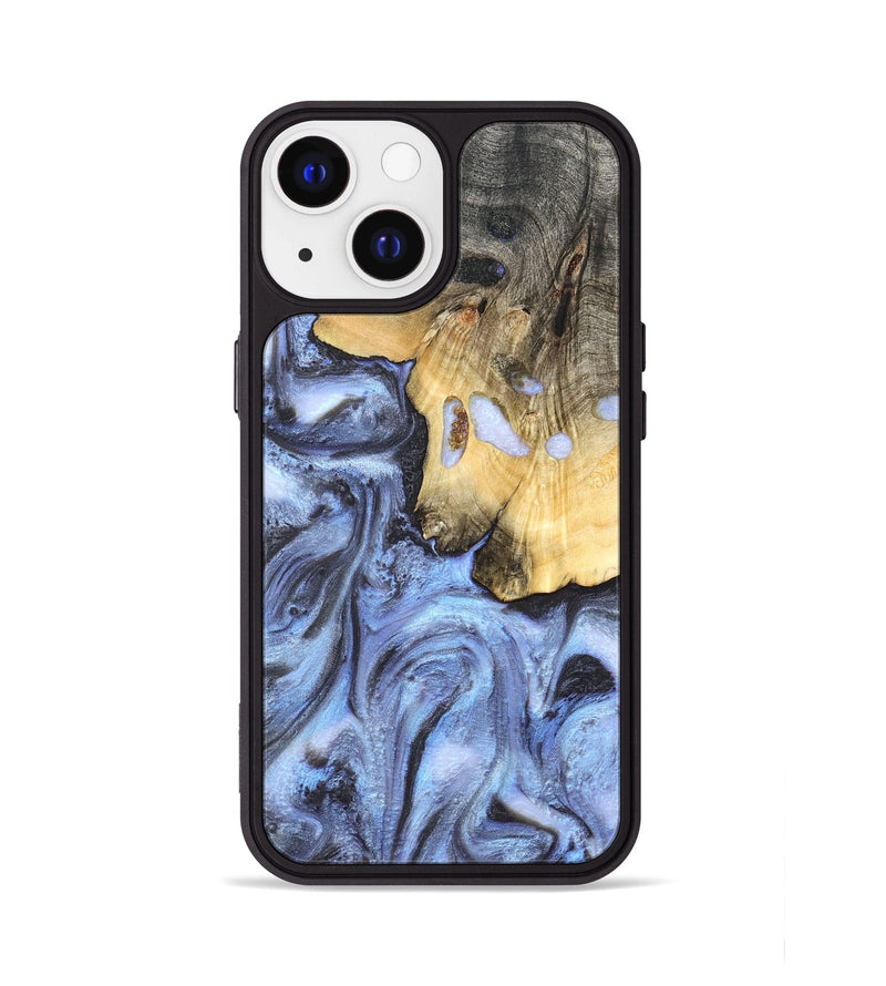 iPhone 13 Wood Phone Case - Ainsley (Blue, 820169)