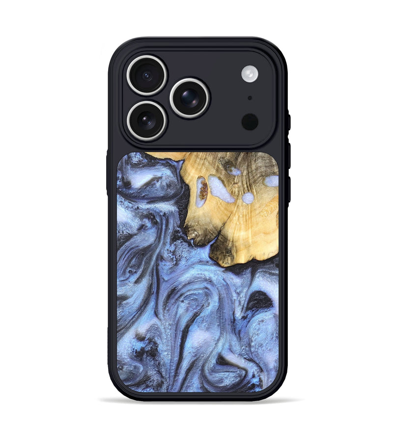 iPhone 17 Pro Wood Phone Case - Ainsley (Blue, 820169)