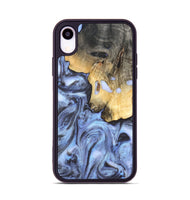 iPhone Xr Wood Phone Case - Ainsley (Blue, 820169)