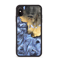 iPhone Xs Max Wood Phone Case - Ainsley (Blue, 820169)