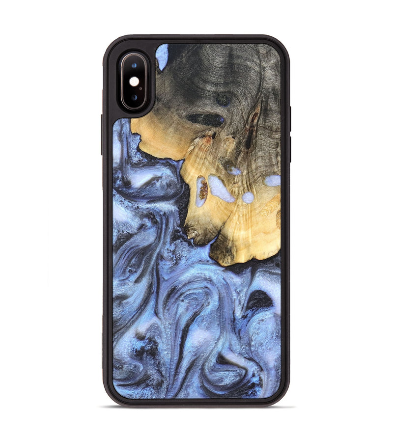 iPhone Xs Max Wood Phone Case - Ainsley (Blue, 820169)