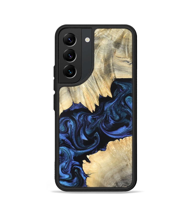 Galaxy S22 Wood Phone Case - Carli (Blue, 820170)