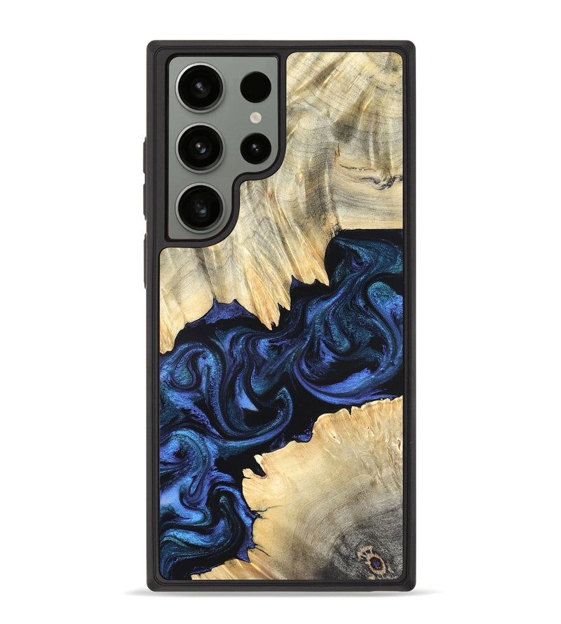 Galaxy S23 Ultra Wood Phone Case - Carli (Blue, 820170)