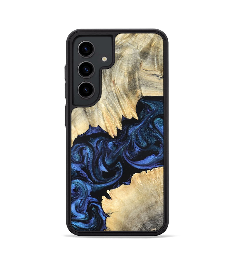 Galaxy S24 Wood Phone Case - Carli (Blue, 820170)