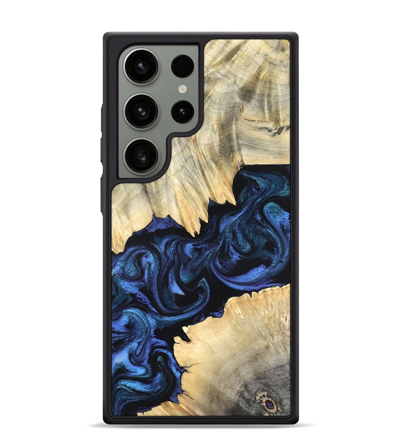 Galaxy S24 Ultra Wood Phone Case - Carli (Blue, 820170)