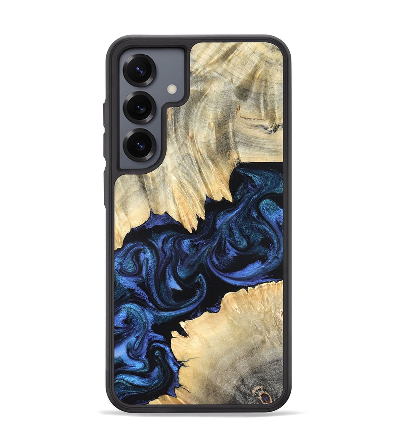 Galaxy S25 Plus Wood Phone Case - Carli (Blue, 820170)
