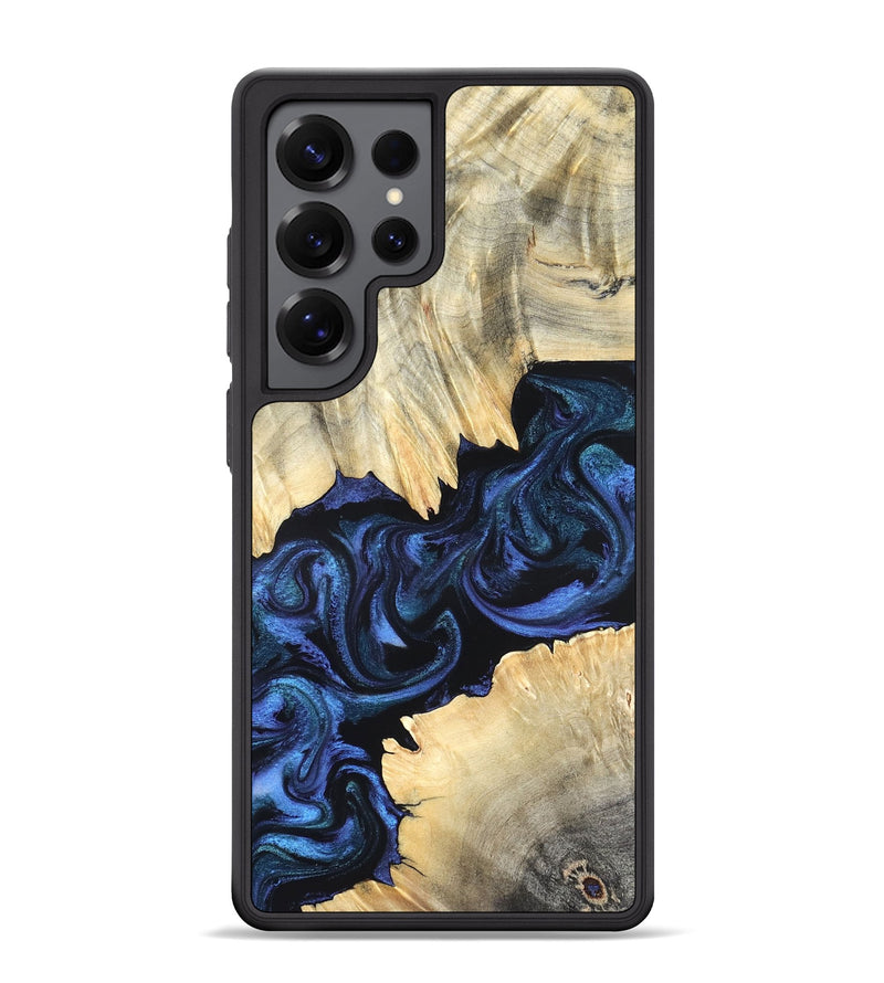 Galaxy S25 Ultra Wood Phone Case - Carli (Blue, 820170)