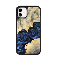 iPhone 11 Wood Phone Case - Carli (Blue, 820170)