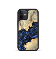 iPhone 12 mini Wood Phone Case - Carli (Blue, 820170)