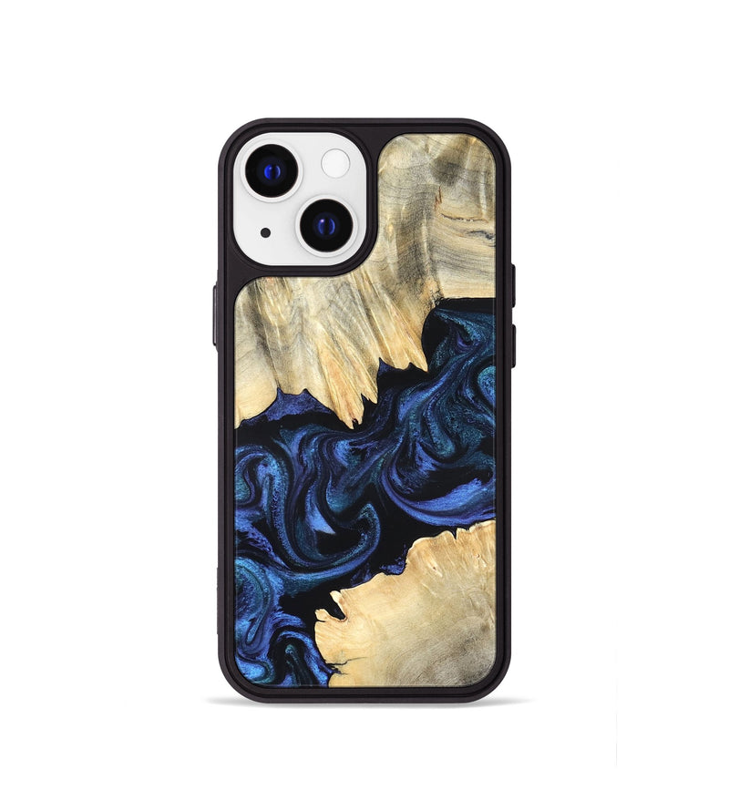 iPhone 13 mini Wood Phone Case - Carli (Blue, 820170)