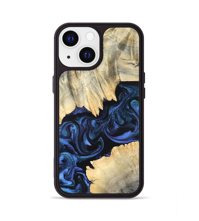iPhone 13 Wood Phone Case - Carli (Blue, 820170)