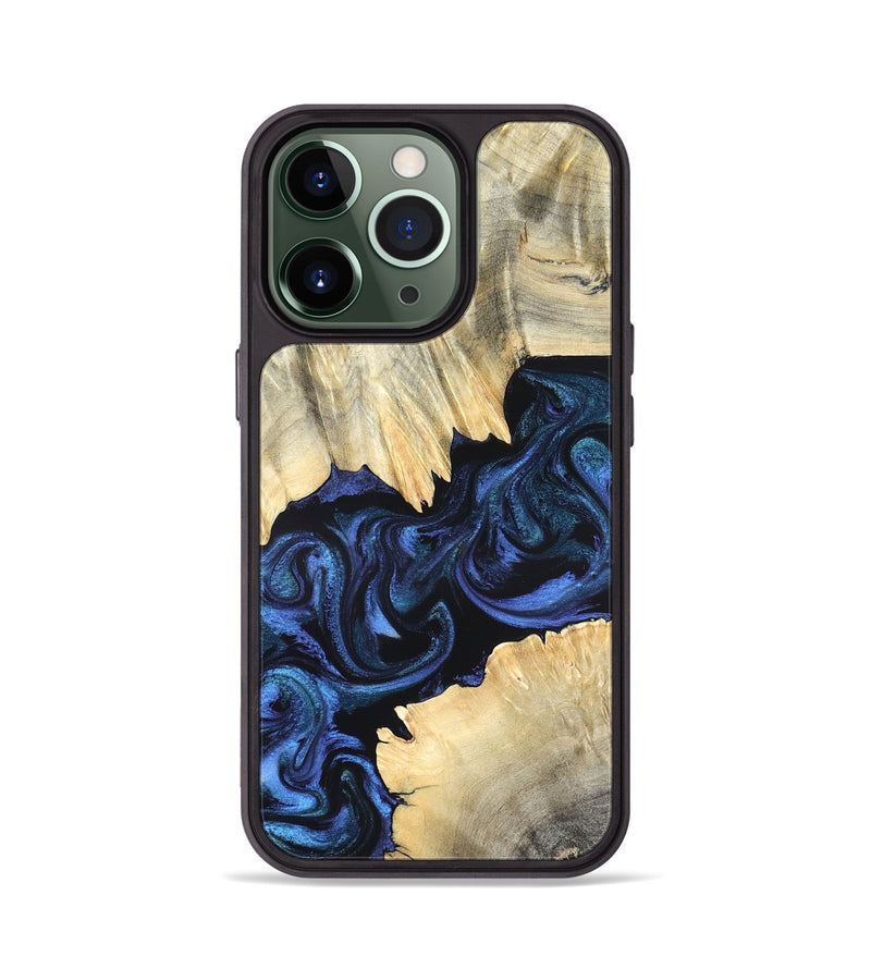 iPhone 13 Pro Wood Phone Case - Carli (Blue, 820170)