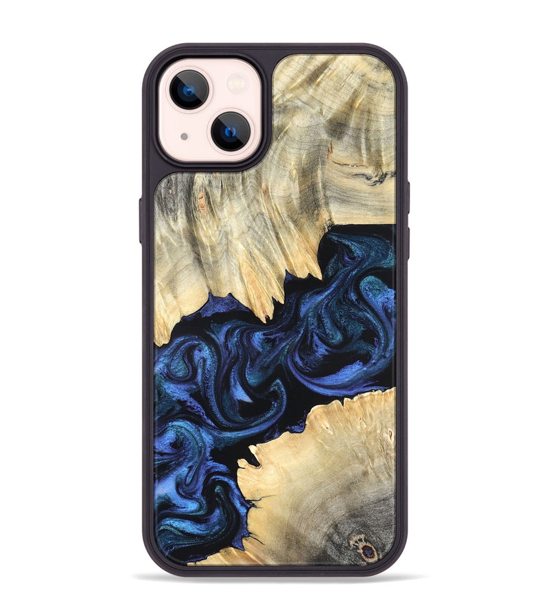 iPhone 14 Plus Wood Phone Case - Carli (Blue, 820170)