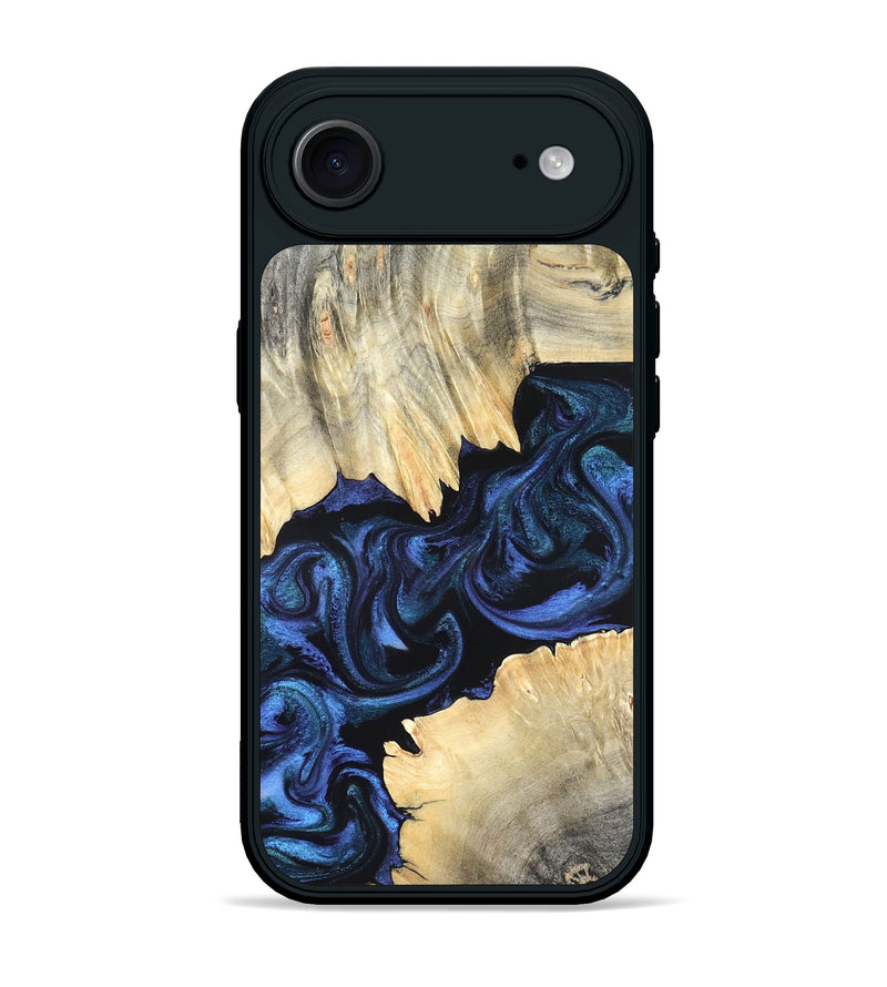 iPhone 17 Air Wood Phone Case - Carli (Blue, 820170)