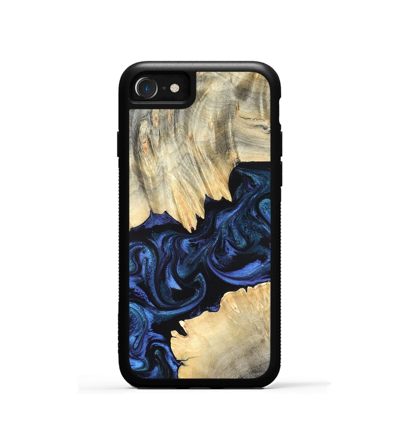 iPhone SE Wood Phone Case - Carli (Blue, 820170)