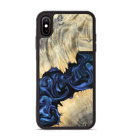 iPhone Xs Max Wood Phone Case - Carli (Blue, 820170)