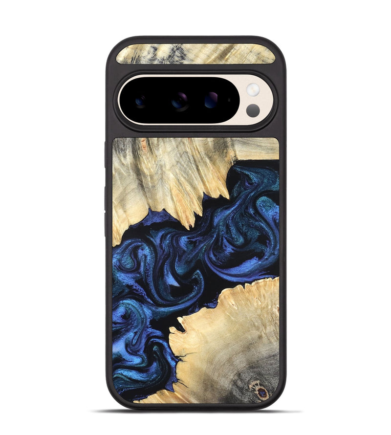 Pixel 10 Wood Phone Case - Carli (Blue, 820170)